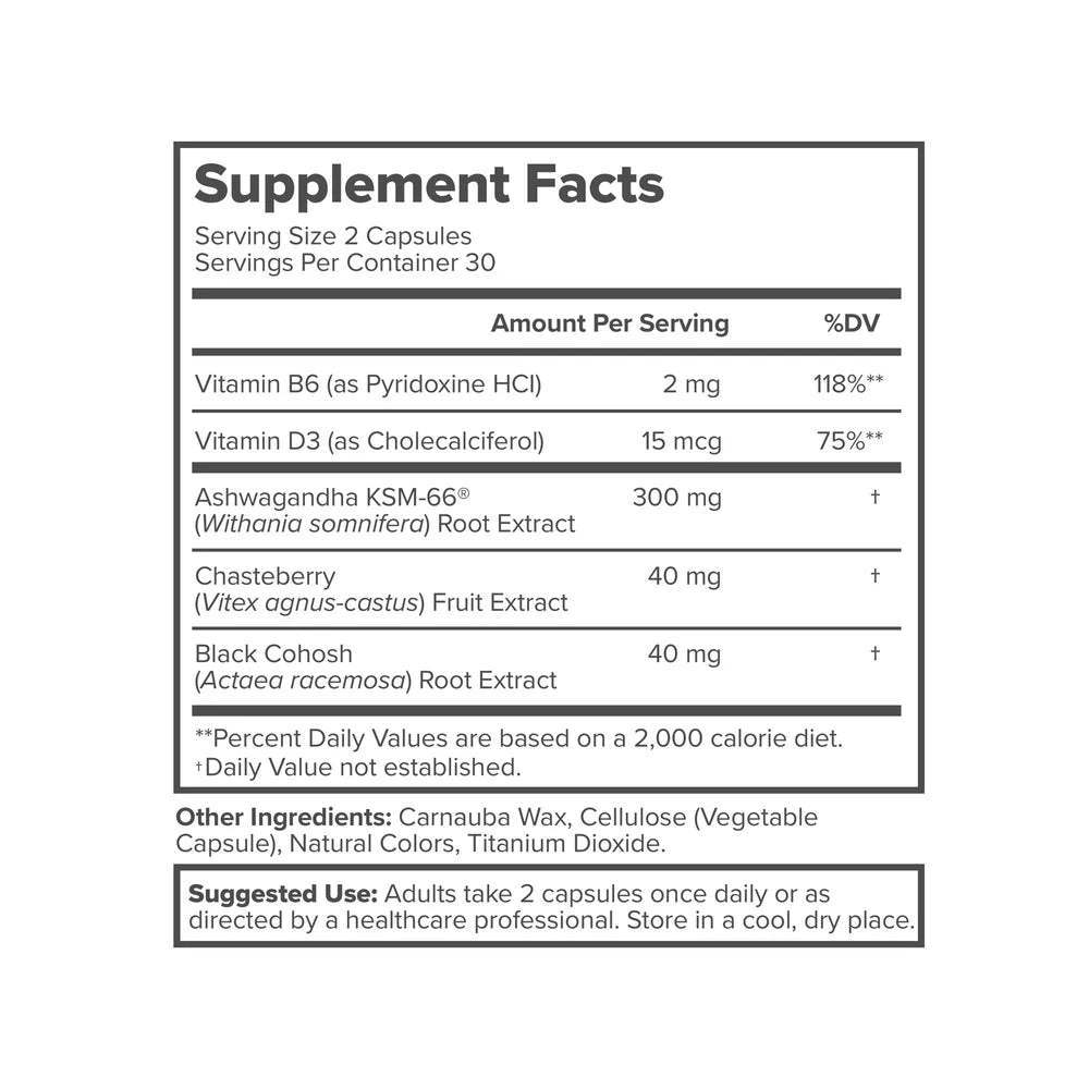 Menopause vitamin capsules